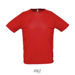 SPORTY Męski T-SHIRT 140g Czerwony L (S11939-RD-L)