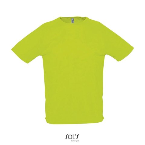 SPORTY Męski T-SHIRT 140g neon green XXL (S11939-NG-XXL)