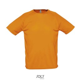 SPORTY Męski T-SHIRT 140g neonowy pomarańczowy S (S11939-NO-S)