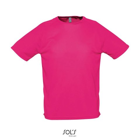 SPORTY Męski T-SHIRT 140g neonowy róż 2 3XL (S11939-NP-3XL)