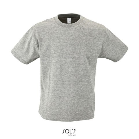 REGENT Dziecięcy T-SHIRT szary melanż XXL (S11970-GM-XXL)