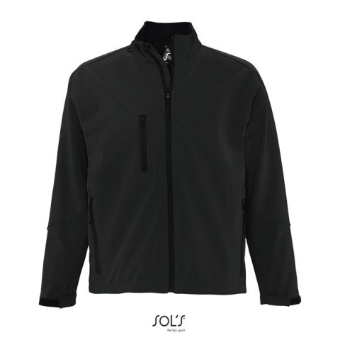 RELAX Męski softshell 340g Czarny / Czarny opal 3XL (S46600-BK-3XL)