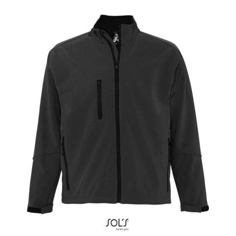 RELAX Męski softshell 340g charcoal grey XL (S46600-CR-XL)