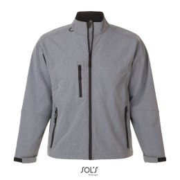 RELAX Męski softshell 340g szary melanż M (S46600-GM-M)