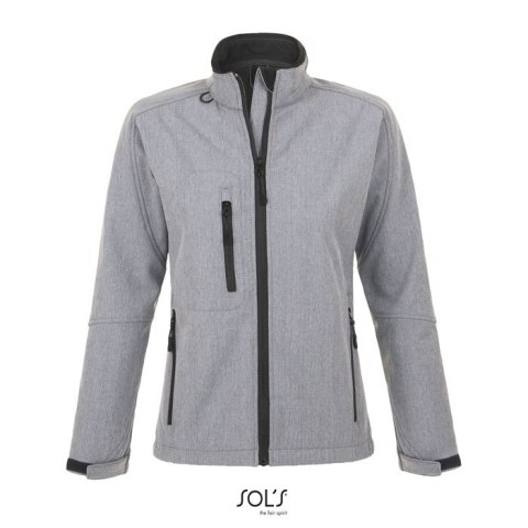 ROXY Damski softshell 340g szary melanż XL (S46800-GM-XL) ROXY Damski softshell 340g szary melanż XL (S46800-GM-XL)